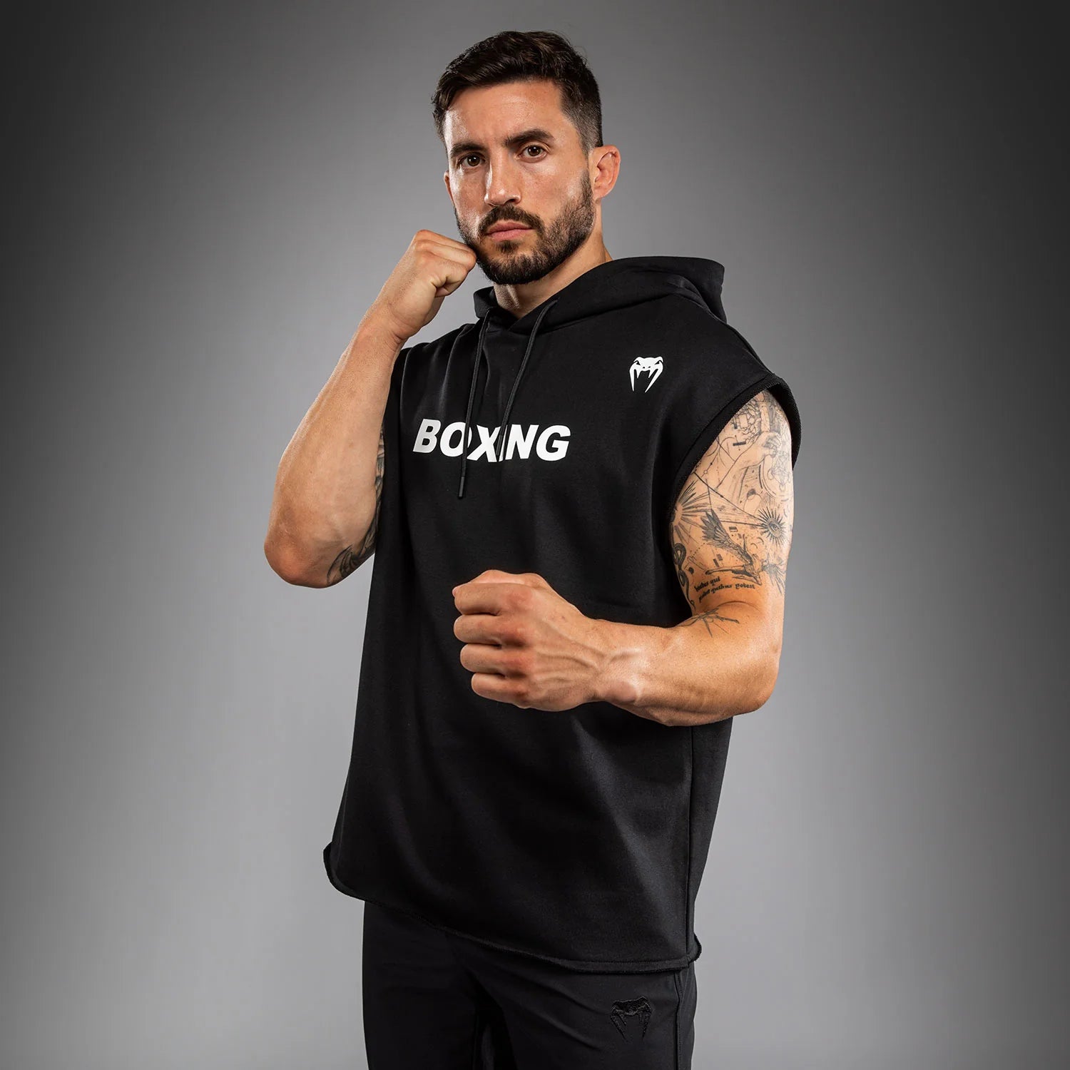 Sudadero sin Mangas Venum Boxing VT Sleeveless  - Black/White