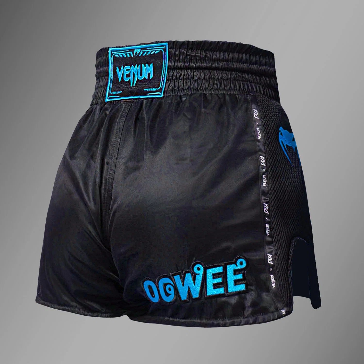 Shorts de muay thai Venum x Dua  - Negro/Azul Eléctrico