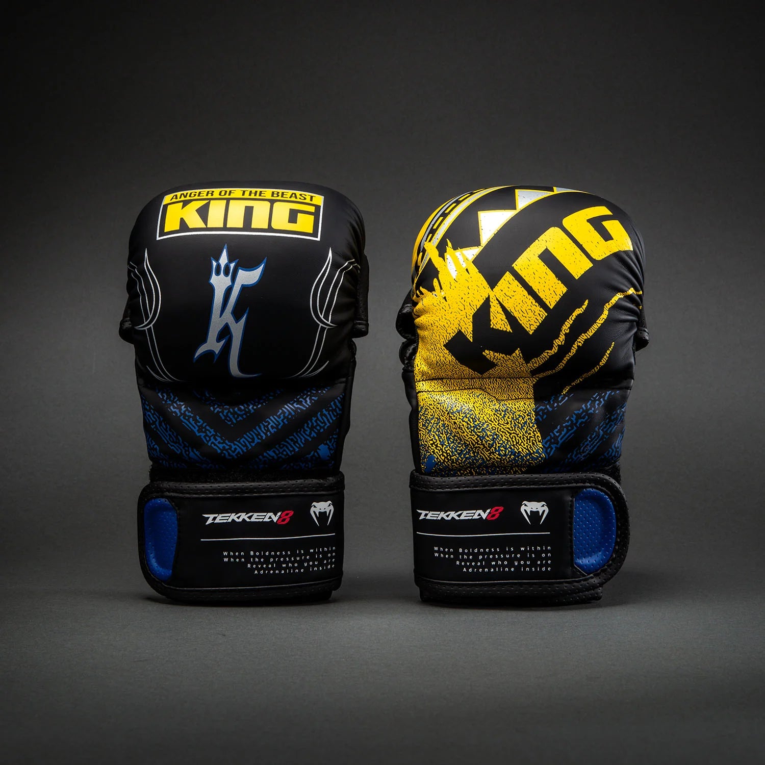 Guantes de Sparring Venum x TEKKEN 8 - Rey - Negro/Amarillo