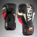 Guantes de boxeo Venum Elite - Negro/Oro/Rojo