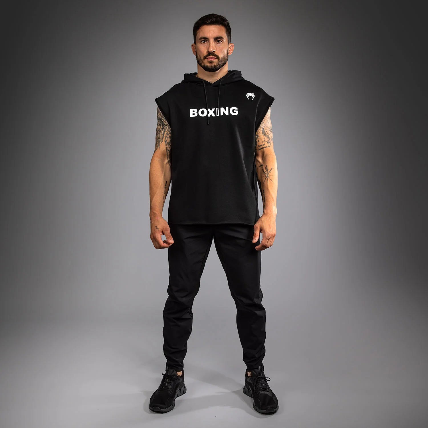Sudadero sin Mangas Venum Boxing VT Sleeveless  - Black/White