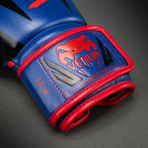 Guantes de boxeo Venum Elite - Azul oscuro/Rojo