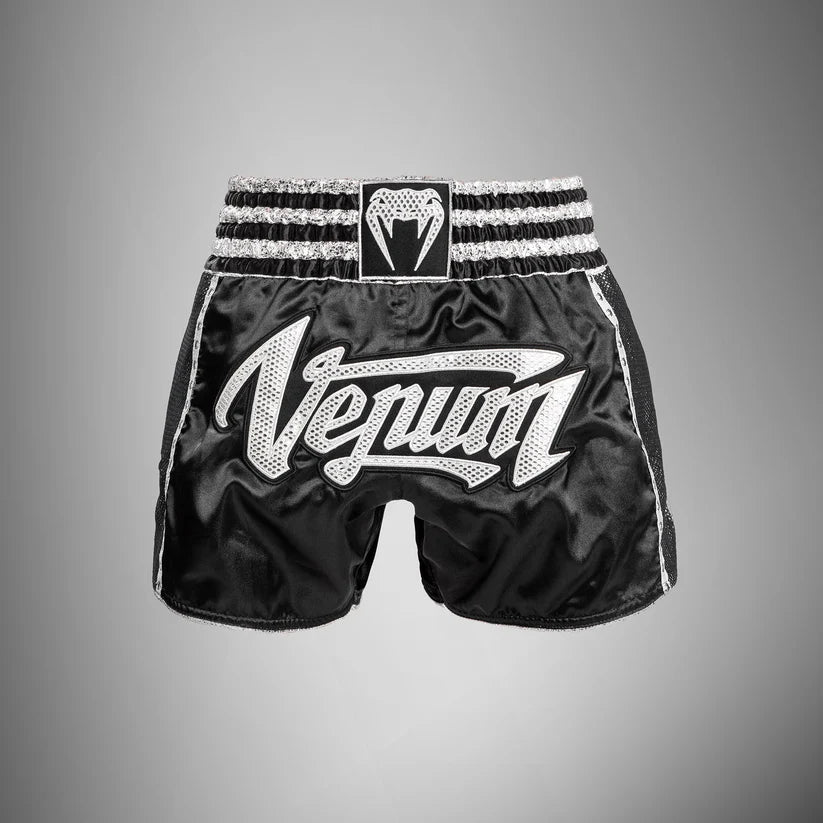 Shorts de Muay Thai Venum Absolute 2.0 - Negro/Plata