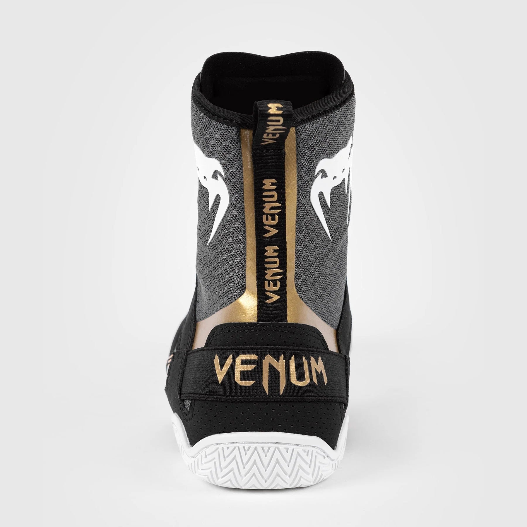 Zapatos de boxeo Venum Elite - Negro/Blanco/Dorado