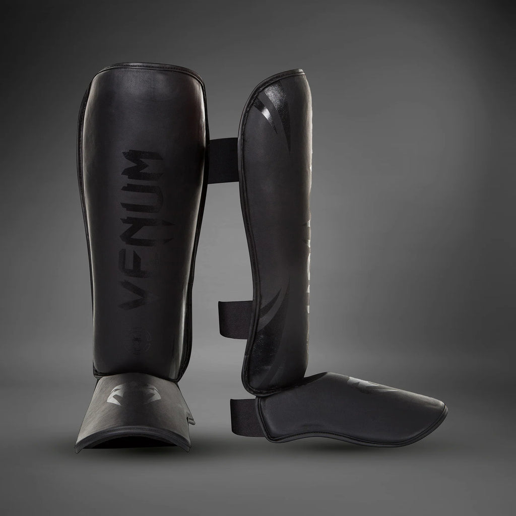 Espinilleras Venum Challenger  - Mate/Negro
