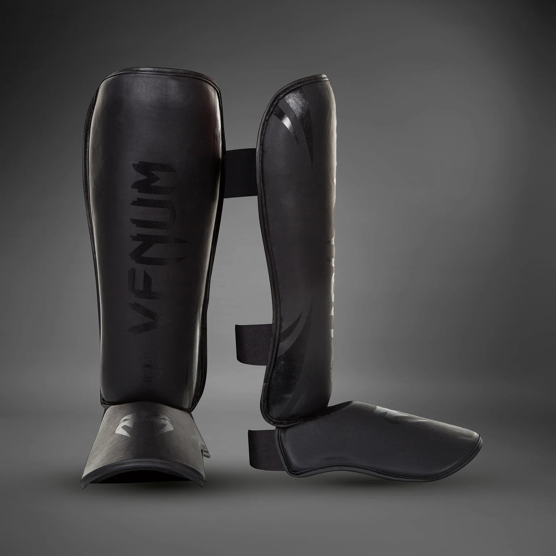 Espinilleras Venum Challenger  - Mate/Negro