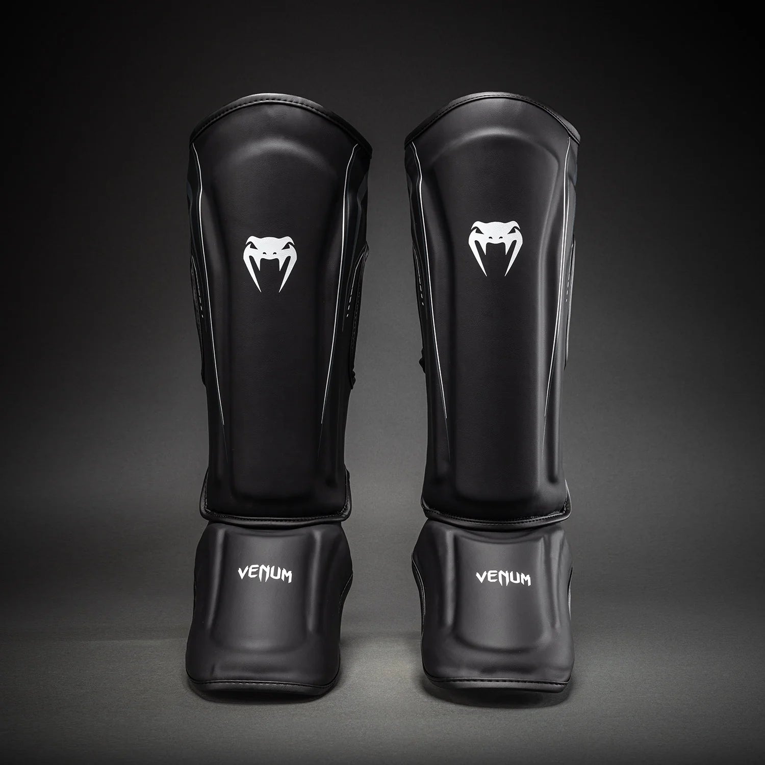 Espinilleras Venum Streamline - Negro/Blanco