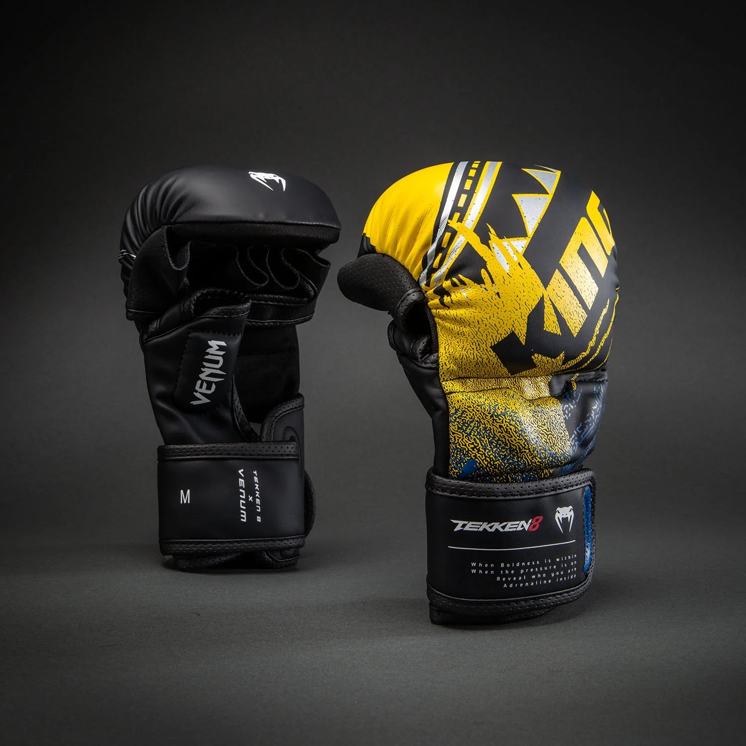 Guantes de Sparring Venum x TEKKEN 8 - Rey - Negro/Amarillo