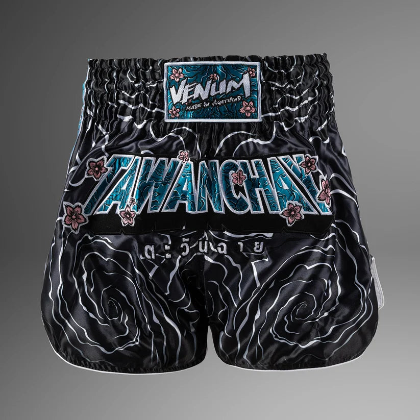 Short de  Muay Thaï Venum x Tawanchay Negro/Blanco